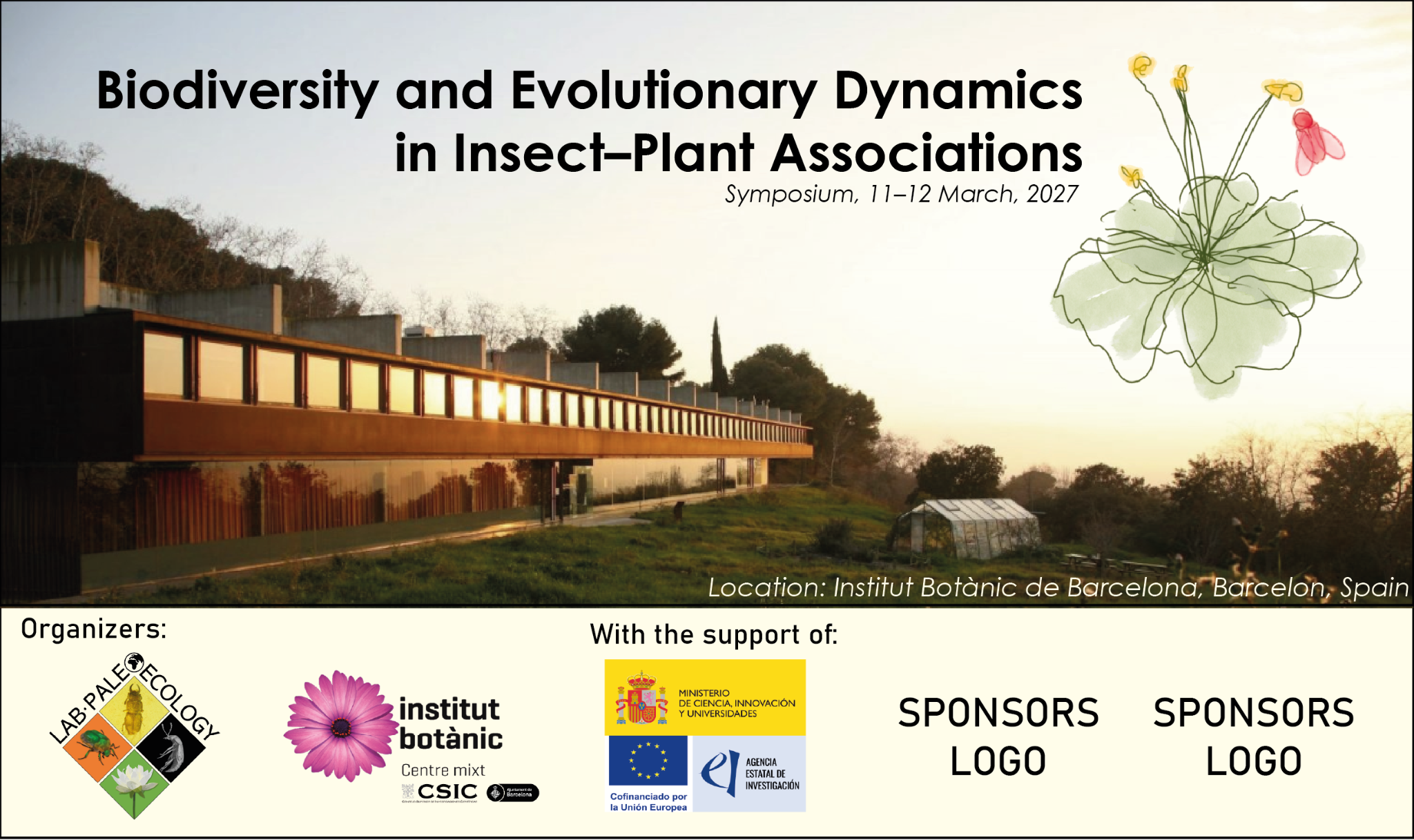 Biodiversity and Evolutionary Dynamics in Insect–Plant Associations — 11–12 March 2027, Institut Botànic de Barcelona